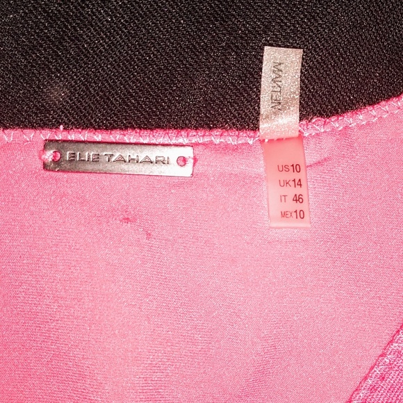 Elie Tahari Axel Asymmetric Inset Sheath Dress - Picture 8 of 8